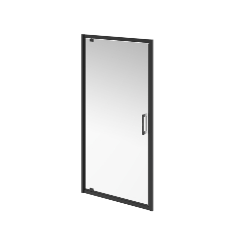 Душевая дверь VETRO, распашная, 100х195, матовый черный - картинка 1
