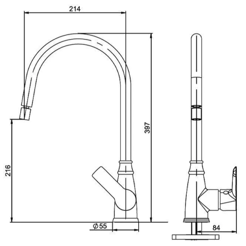 Смеситель для кухни ALAMERA N2042302LPT - картинка 7