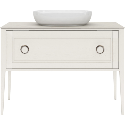 Тумба напольная Plaza Classic NEO 120 1+1 ящик, белая матовая - картинка 1