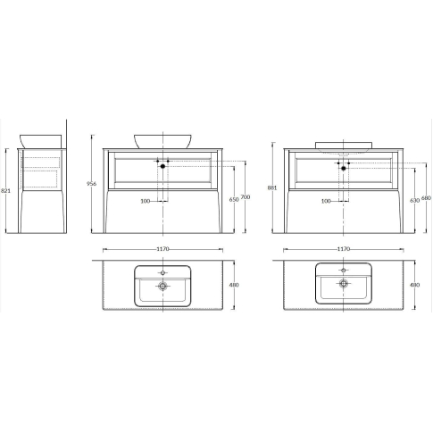 Тумба напольная Plaza Classic NEO 120 1+1 ящик, белая матовая - картинка 3