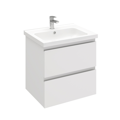 Тумба подвесная SARGAS 60 под умыв-к Cerastyle Frame 60, УЛЬТРА белый глянец, LS-WCAB-60-101 - картинка 1