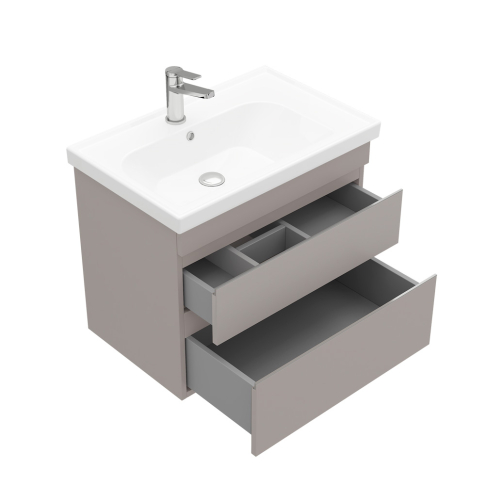 Тумба подвесная SARGAS 70 под умыв-к Cerastyle Frame 70, МЕРИНОС матовый, LS-WCAB-70-416 - картинка 5