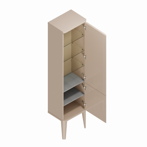 Пенал подвесной/напольный POMPEI 150, камео бежевый - картинка 4