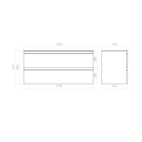 Тумба подвесная ELECTRA 120 со столешницей, серебро/цинк Нирвана, LE-WCABtop-120-101-513 - картинка 6