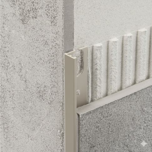 Профиль из алюминия декоративный L-образный ZV10 №130 (Жасмин)																													 - картинка 3