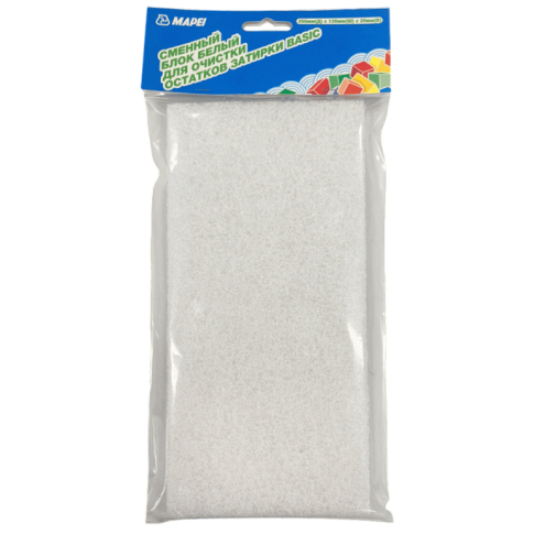Сменный блок МАПЕИ для очистки остатков фуги белый 250*120*20 мм - картинка 1
