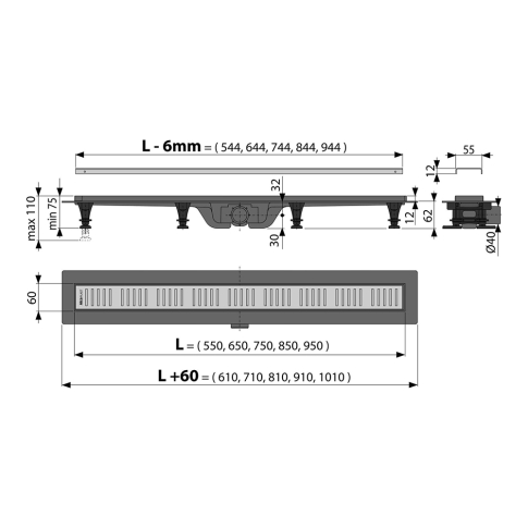 Трап для душа Simple APZ8-550M - картинка 4