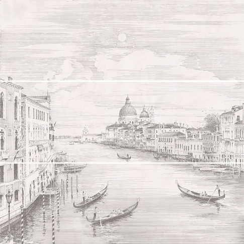 Город на воде панно Venice 75х75 - картинка 1