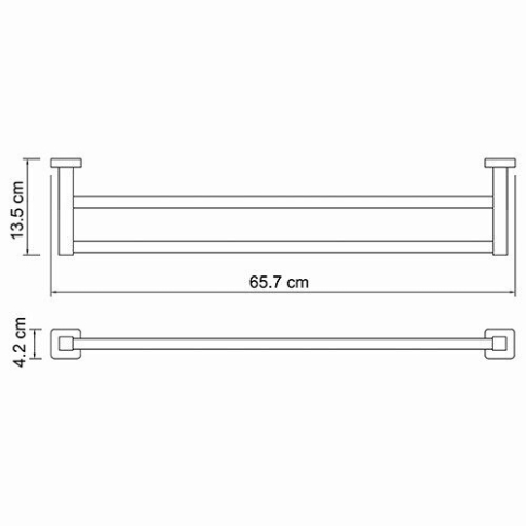 Lippe K-6540 Держатель полотенец двойной - картинка 4