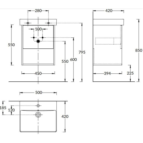 Тумба подвесная PRO 50 1 ящик, вяз  - картинка 3