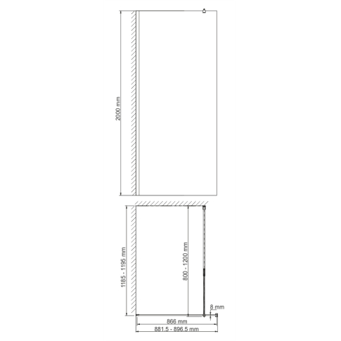 Abens 20W39 Душевая перегородка - картинка 2