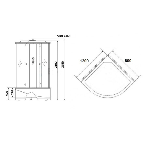 Душевая кабина Eco NG-7310-14R - картинка 3