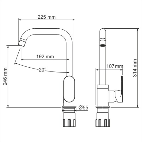 Mindel 8507 Смеситель для кухни - картинка 3