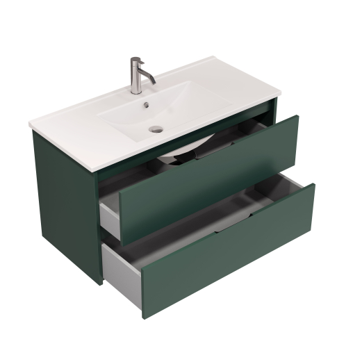 Тумба подвесная NORMA 100 под умыв-к Creavit SU 100, олива нордик матовый, LNO-WCAB-100-415 - картинка 8