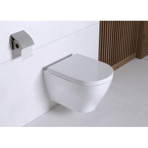 Унитаз подвесной Breeze Rimless, белый - картинка 2