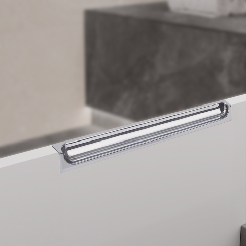 Тумба подвесная NORMA 100 под умыв-к Creavit SU 100, белый шелк матовый, LNO-WCAB-100-411 - картинка 11