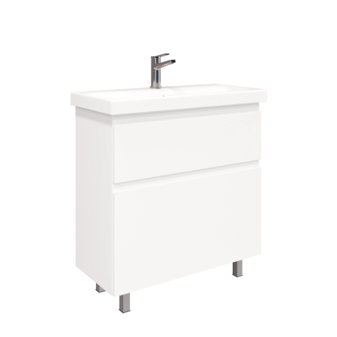 Тумба напольная Optimum 80 под умывальник Como/Moduo 80, белый глянец - картинка 1