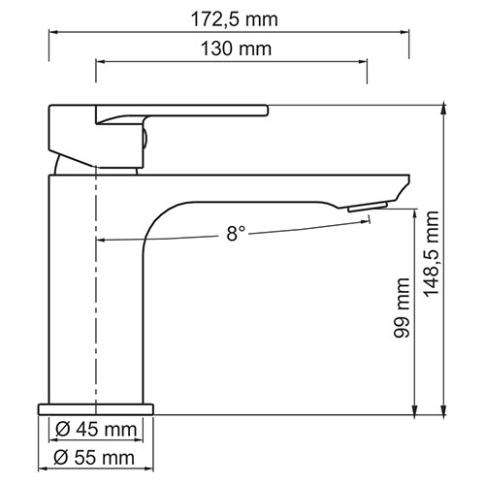 Mindel 8503 Смеситель для умывальника - картинка 3
