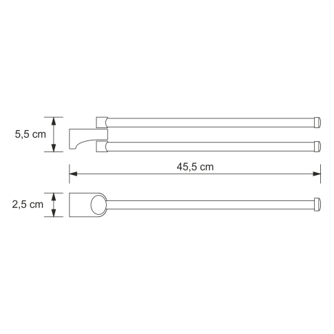 Kammel K-8331 Держатель полотенец двойной - картинка 4