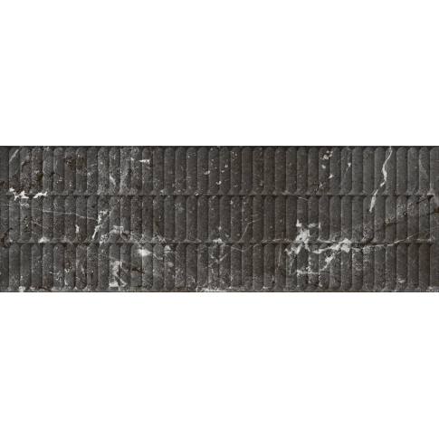 Тубкаль черный 30x89,5 плитка глянцевый структурный KM3090B0170R - картинка 1