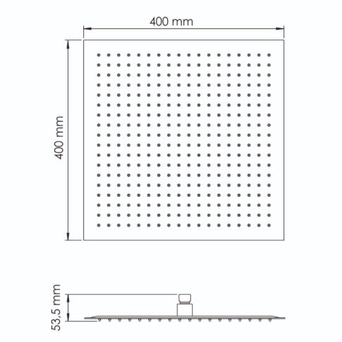 A363 Верхняя душевая насадка - картинка 3