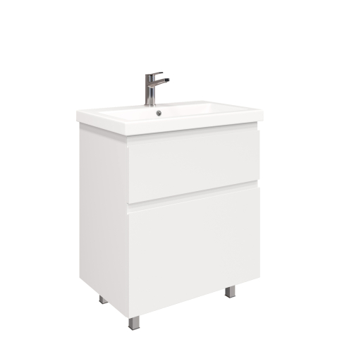 Тумба напольная Optimum 70 под умывальник Como 70, белый глянец - картинка 1