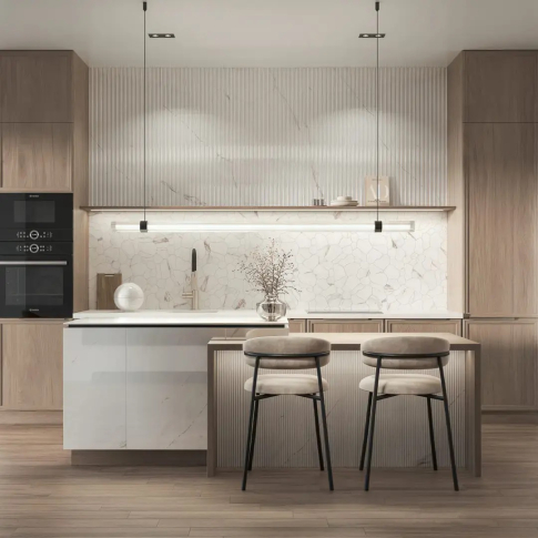 Марсель бежевый светлый 60x119,5 плитка глянцевый KM6012B0320R - картинка 11