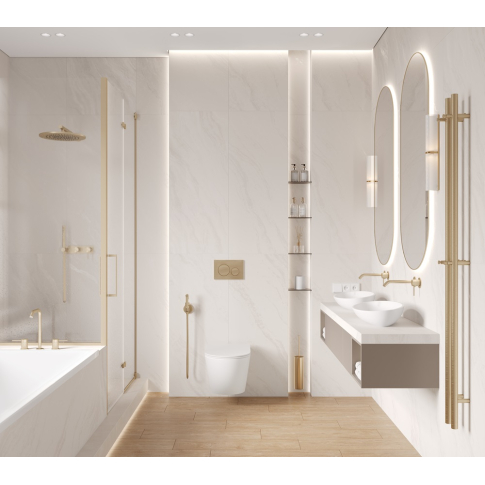 Solo Avorio кремовый 60x119,5 керамический гранит матовая глянцевые чернила LP6012G0561R - картинка 9