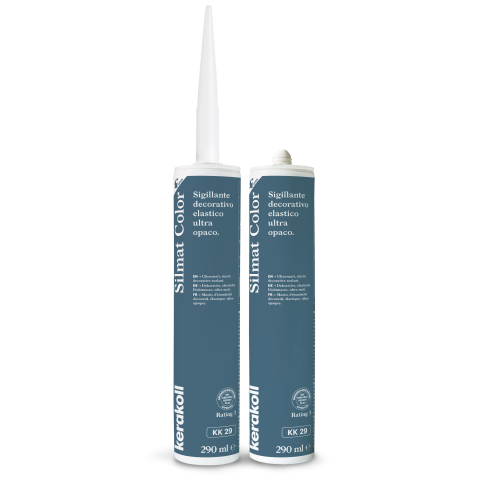 Герметик силиконовый KeraKoll Silmat Color матовый КК29 небесно-синий 290 мл - картинка 1