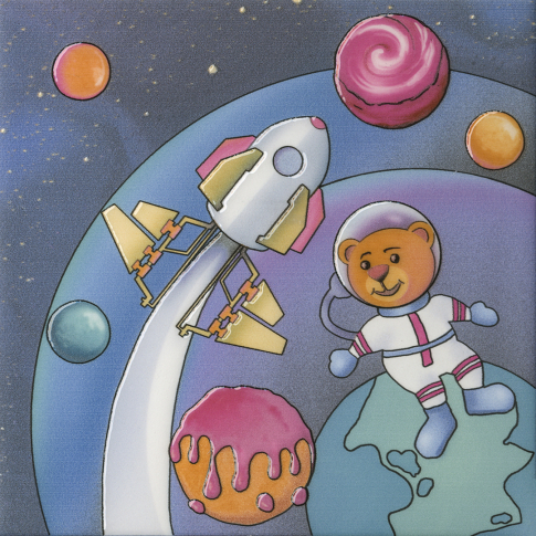 Космос 2 декор комбинированный 20х20 - картинка 1