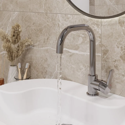 Смеситель для умывальника LEGNA высокий N4013302LPT - картинка 2