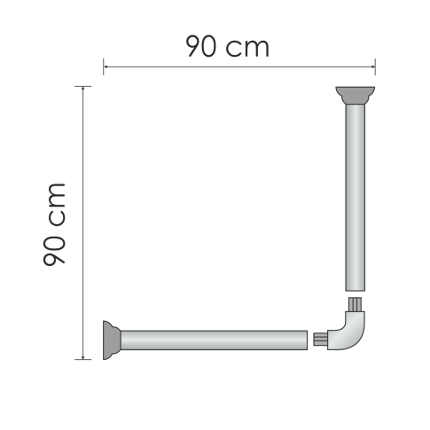Elbe SC-729090 Карниз для ванной - картинка 4