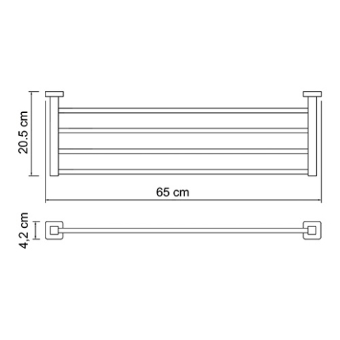 Lippe K-6511 Полка для полотенец - картинка 4