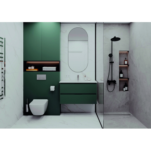 Тумба подвесная NORMA 60 под умыв-к Creavit SU 60, олива нордик матовый, LNO-WCAB-60-415 - картинка 6