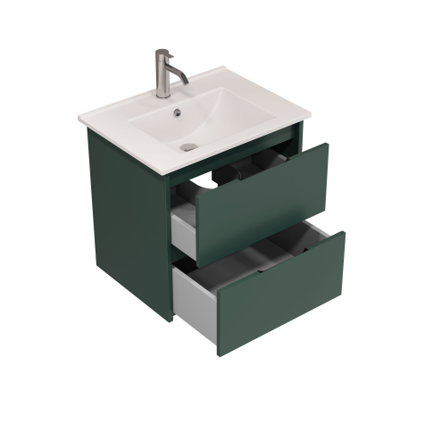 Тумба подвесная NORMA 60 под умыв-к Creavit SU 60, олива нордик матовый, LNO-WCAB-60-415 - картинка 9