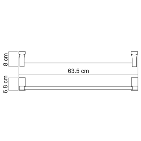 Exter K-5230 Держатель полотенец одинарный - картинка 3