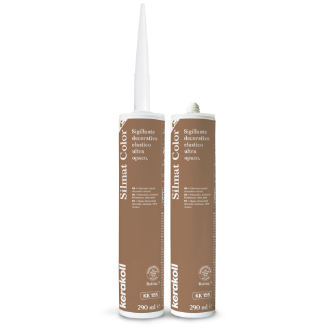 Герметик силиконовый KeraKoll Silmat Color матовый КК155 Сепия коричневый 290 мл - картинка 1