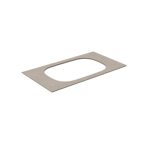 Столешница керамогранитная MAGICA 90 Риккарди для раковин, встраиваемых сверху, бежевая - картинка 4