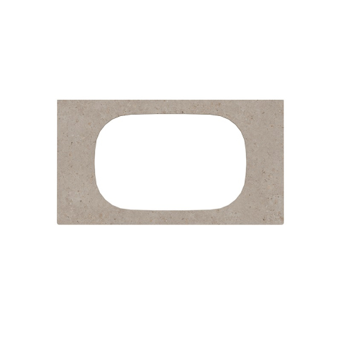 Столешница керамогранитная MAGICA 90 Риккарди для раковин, встраиваемых сверху, бежевая - картинка 1