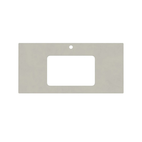 Столешница керамогранитная Про Чементо 100 см встраиваемых снизу раковин, серый светлый - картинка 4