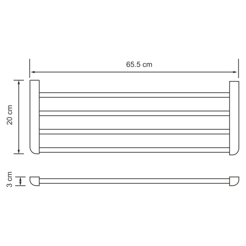 Kammel K-8311 Полка для полотенец - картинка 3