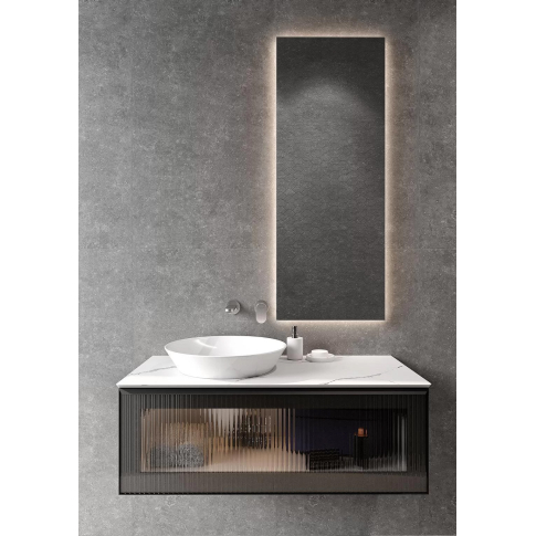 Столешница ICONICO Монте Тиберио 100 см, без отверстия под смеситель, белая матовая - картинка 3