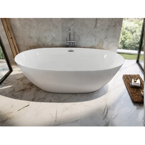 Ванна акриловая отдельностоящая Ceruttispa GRETA 170*80 см	 - картинка 2