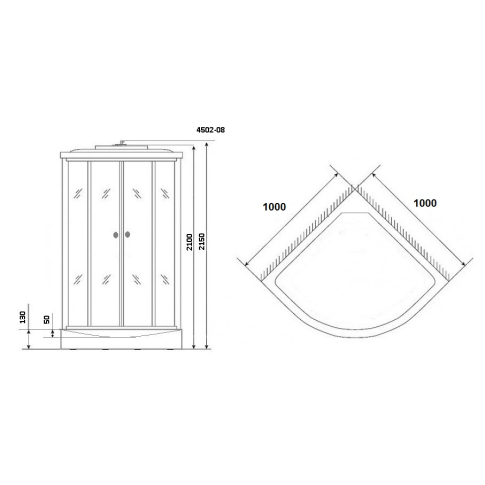 Душевая кабина Eco NG-4502-14 - картинка 3