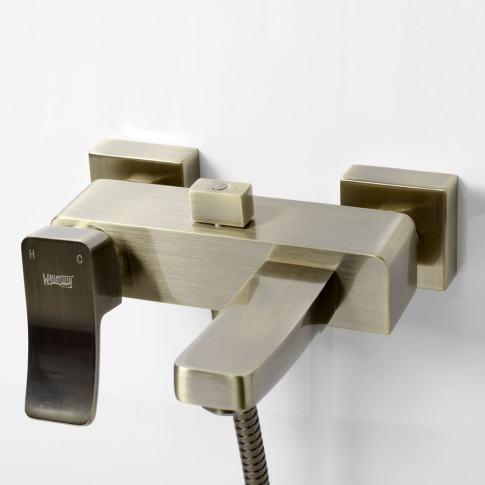 Смеситель для ванны и душа Exter 1601 с коротким  изливом - картинка 4