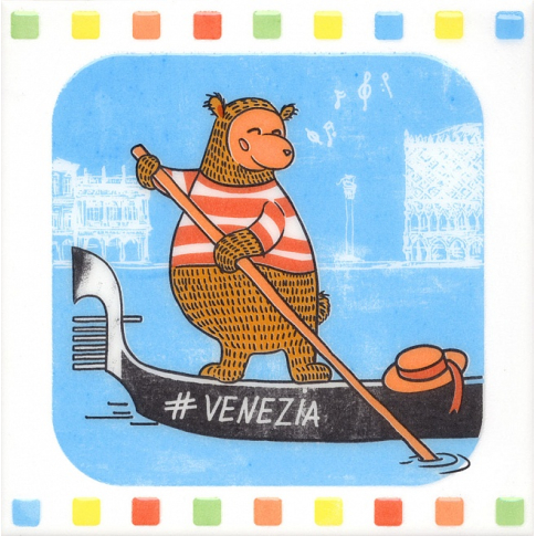 Большое путешествие декор Venezia 20х20 - картинка 1
