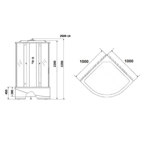 Душевая кабина Classic NG-2509-14 - картинка 3