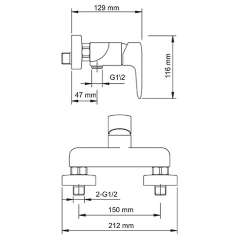 Vils 5602 Смеситель для душа - картинка 5