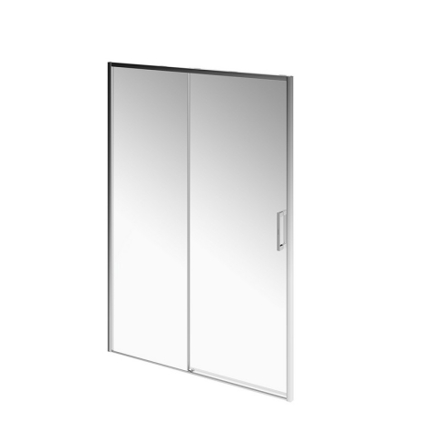 Душевая дверь LINDO раздвижная 140х195, Soft Close, покрытие Easy clean, хром - картинка 1