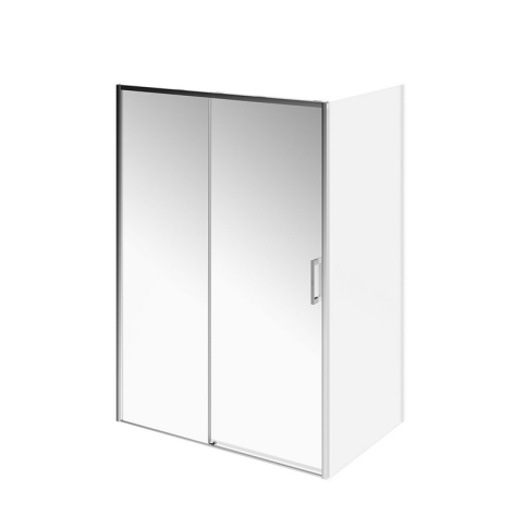 Душевая дверь LINDO раздвижная 140х195, Soft Close, покрытие Easy clean, хром - картинка 3